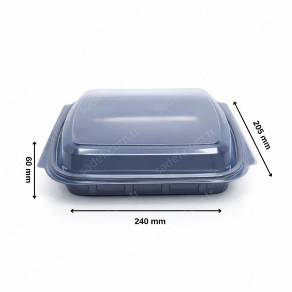 FT296+FT297 TAKIM TEK BÖLMELİ MICROWAVE GÖVDE + KAPAK FOLYOTERM 200 ADET