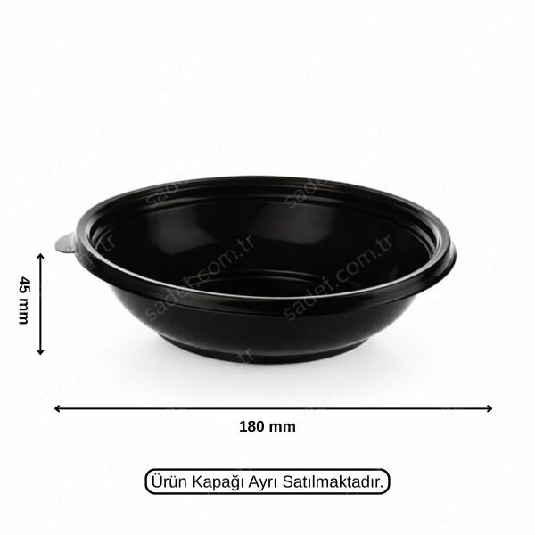 FT725 FOLYOTERM 500 CC SERVİS KABI GÖVDE SİYAH 300 ADET