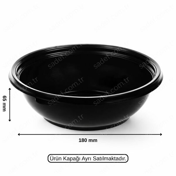 FT726 FOLYOTERM 750 CC SERVİS KABI GÖVDE SİYAH 300 ADET