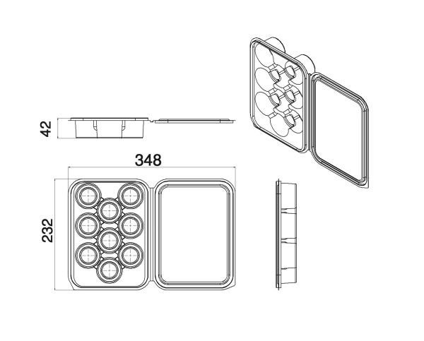 L-062 LİMERA KURABİYE KABI 9 LU 35 GR 300 ADET