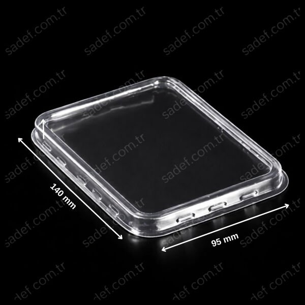 DÜZ KAPAK FT 73 D ŞEFFAF DONDURMA KASE 140*95 5 GR FOLYOTERM 1200 ADET