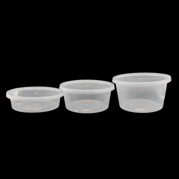ŞEFFAF 500 CC ( 16 OZ ) YUVARLAK MİKRODALGA IML 18,50 GR KAP + KAPAK 500 ADET