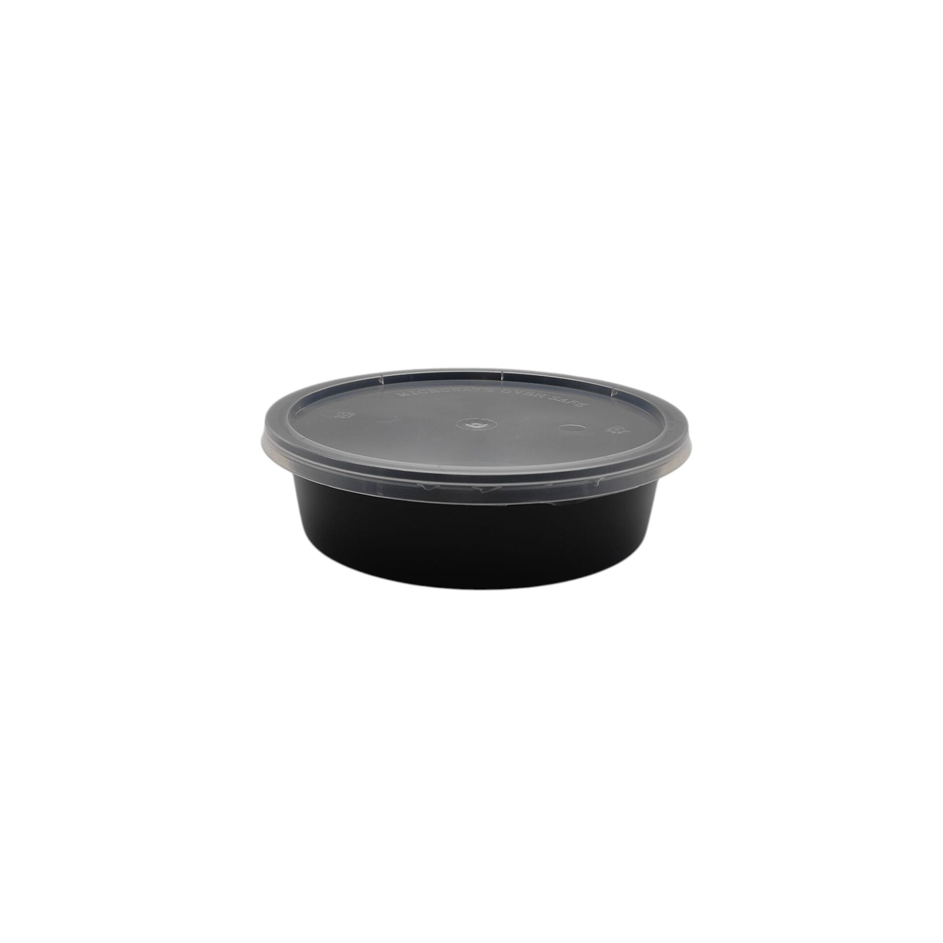 250 CC ( 8 OZ ) YUVARLAK MİKRODALGA IML SİYAH 14 GR KAP + KAPAK 500 ADET