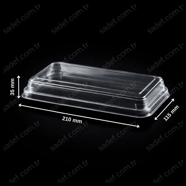 FT 88 KAPAK BOMBE DONDURMA 205*115*35 15 GR ŞEFFAF FOLYOTERM 450 ADET