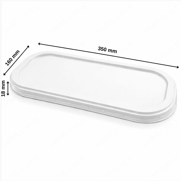 FT605 KAPAK PS DÜZ DONDURMA KÜVET 350X160 FOLYOTERM 37 GR 120 ADET