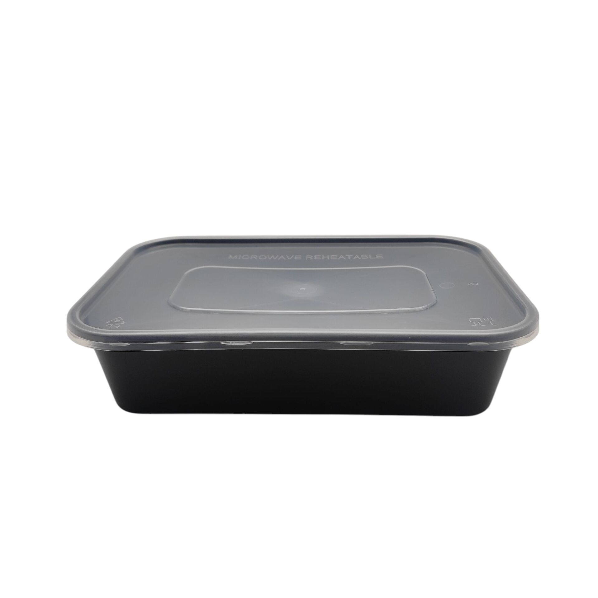 500 CC DİKDÖRTGEN MİKRODALGA IML SİYAH 26,50 GR KAP + KAPAK 250 ADET