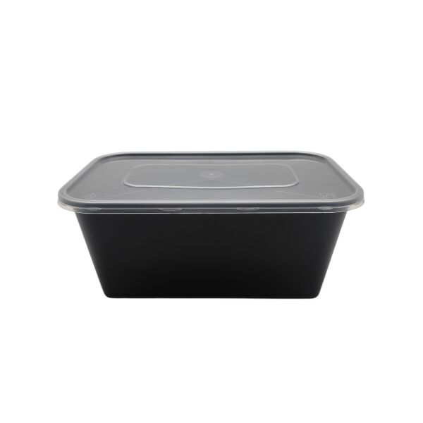 1000 CC DİKDÖRTGEN MİKRODALGA IML SİYAH 32,50 GR KAP + KAPAK 250 ADET