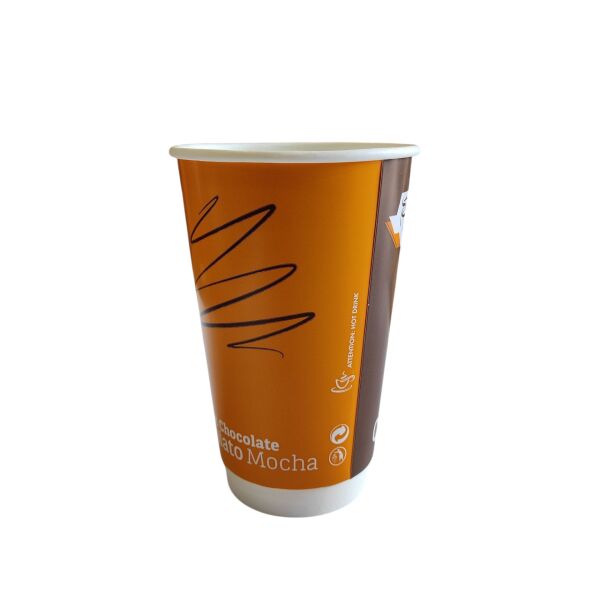 DOUBLE WALL 16 OZ BASKILI KARTON BARDAK SICAK 500 ADET