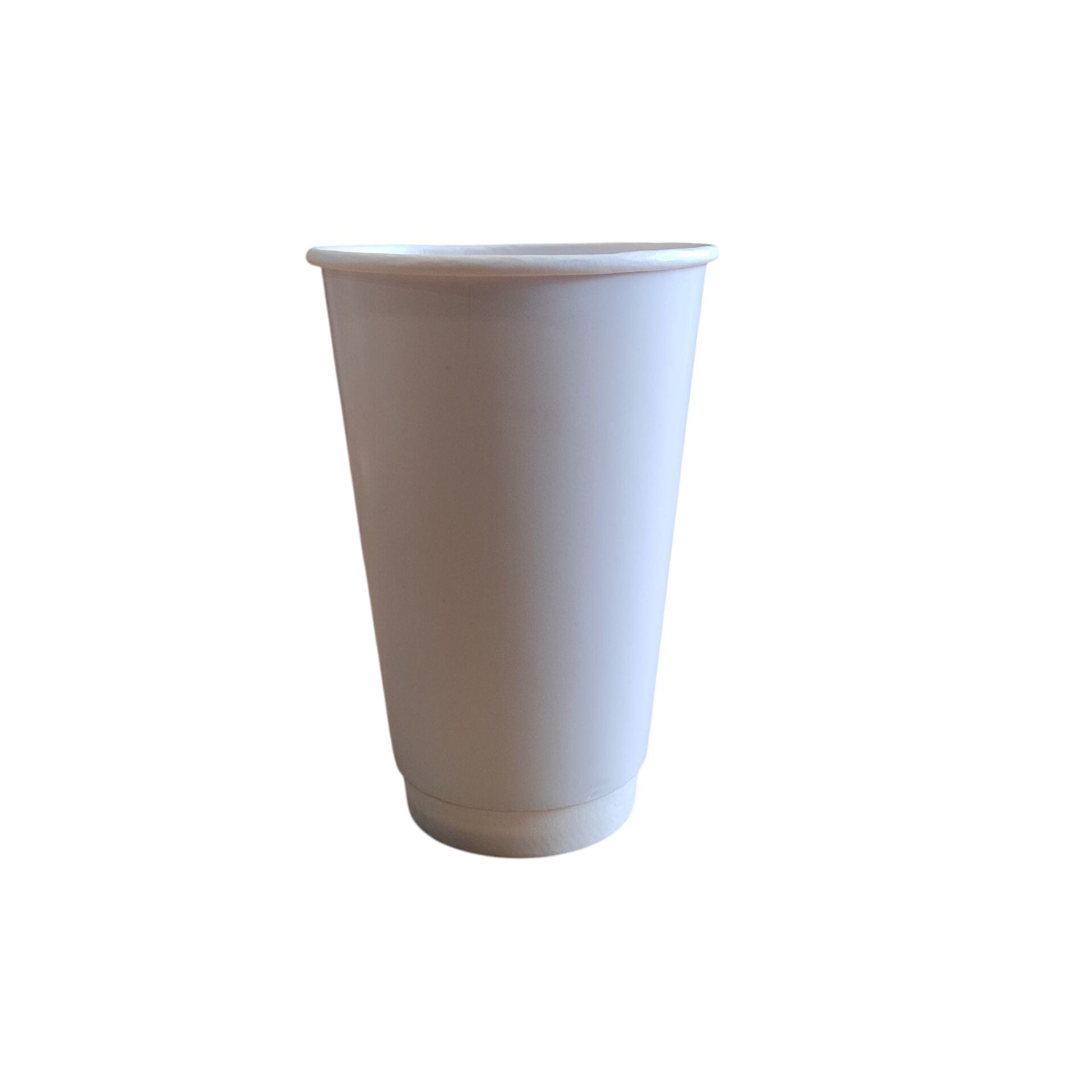 BEYAZ DOUBLE WALL 16 OZ BASKISIZ KARTON BARDAK SICAK 500 ADET