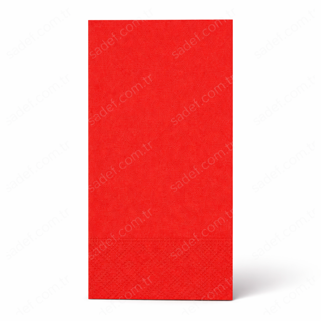 RENKLİ 33X33 GARSON KATLI PEÇETE 100X12 PK KIRMIZI