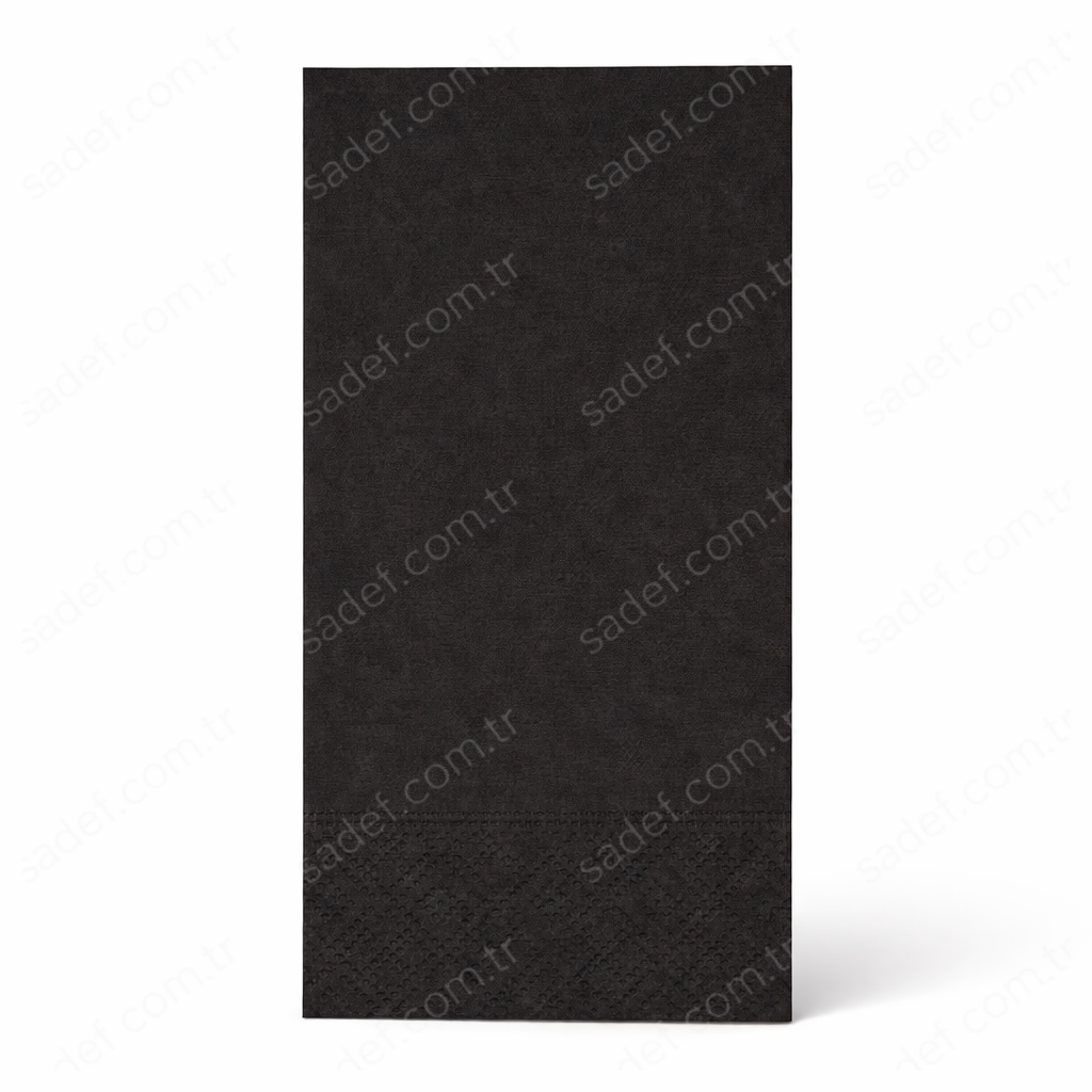 RENKLİ 33X33 GARSON KATLI PEÇETE 100X12 PK SİYAH