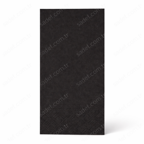 RENKLİ 33X33 GARSON KATLI PEÇETE 100X12 PK SİYAH