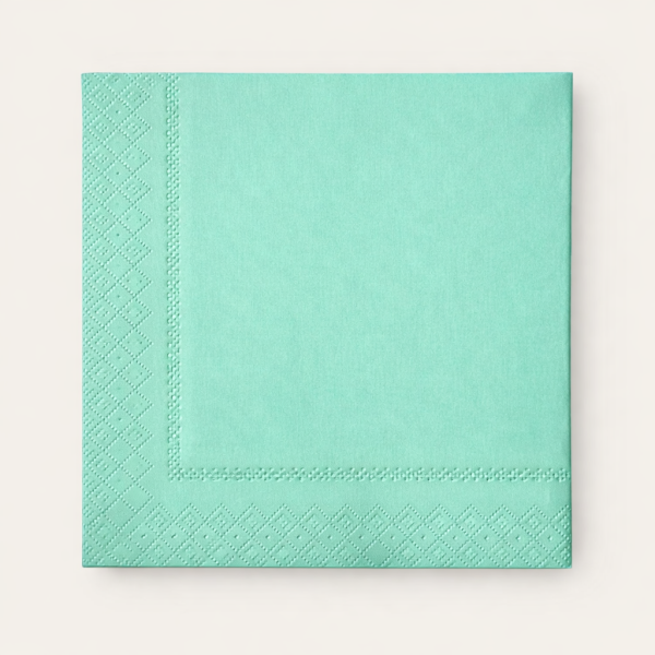 RENKLİ 33X33 KARE PEÇETE 20 AD MAVİ