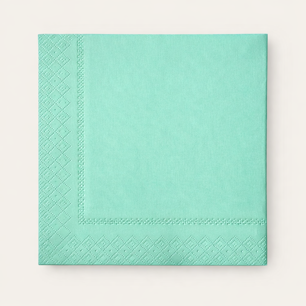 RENKLİ 33X33 KARE PEÇETE 20 AD MAVİ X 25 PAKET