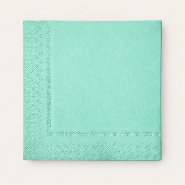 RENKLİ 33X33 KARE PEÇETE 20 AD MAVİ X 25 PAKET