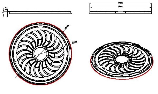 L-405 LİMERA PASTA KABI SİYAH GÖVDE  - Ø21 21 GR 400 ADET