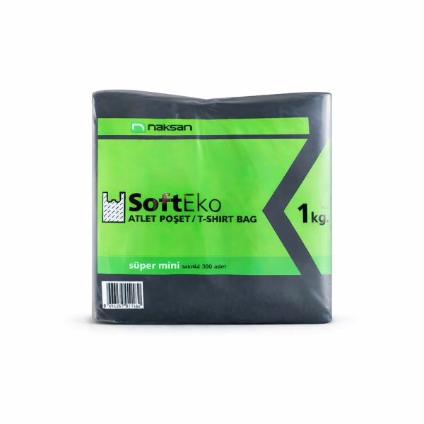 NAKSAN SOFT EKO POŞET ( 17X32 CM SÜPER MİNİ BOY ) SİYAH 10 KG