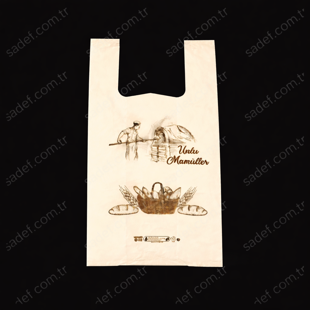 BASKILI RULO POŞET ( 21X41 CM KÜÇÜK BOY ) 200X10 AD 6 KG ( UNLU MAMÜLLER )