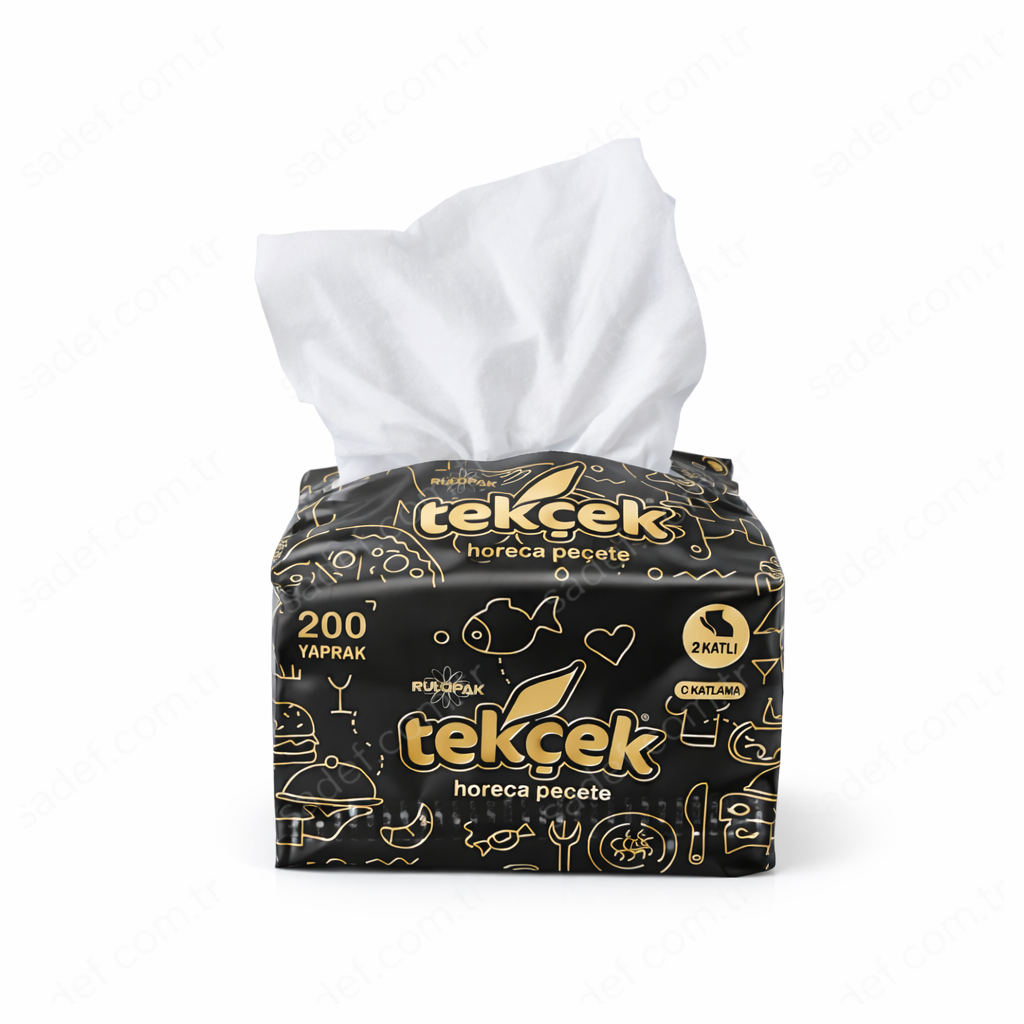 RULOPAK TEKÇEK V KATLI DİSPENSER PEÇETE 2 KATLI 18X200