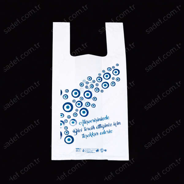 BASKILI RULO POŞET ( 21X41 CM KÜÇÜK BOY ) 200X10 AD 6 KG ( NAZAR )