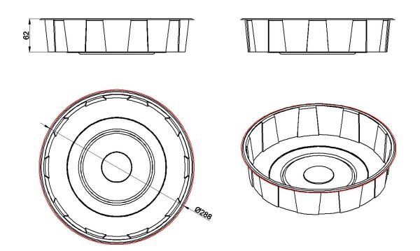 L-419 LİMERA DÜZ KENARLI PASTA KAPAĞI - Ø29 H6 51 GR 200 ADET
