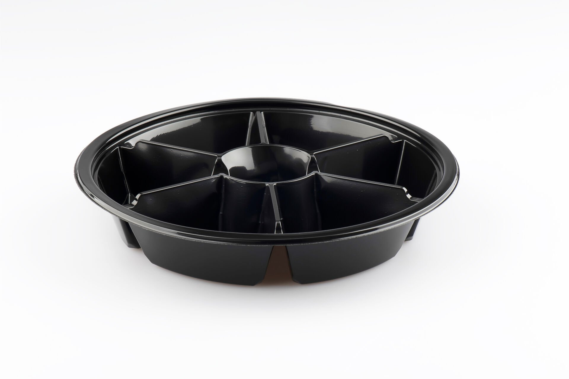 L-450-S LİMERA YUVARLAK 7 BÖLMELİ KAP SİYAH 33 GR 400 ADET