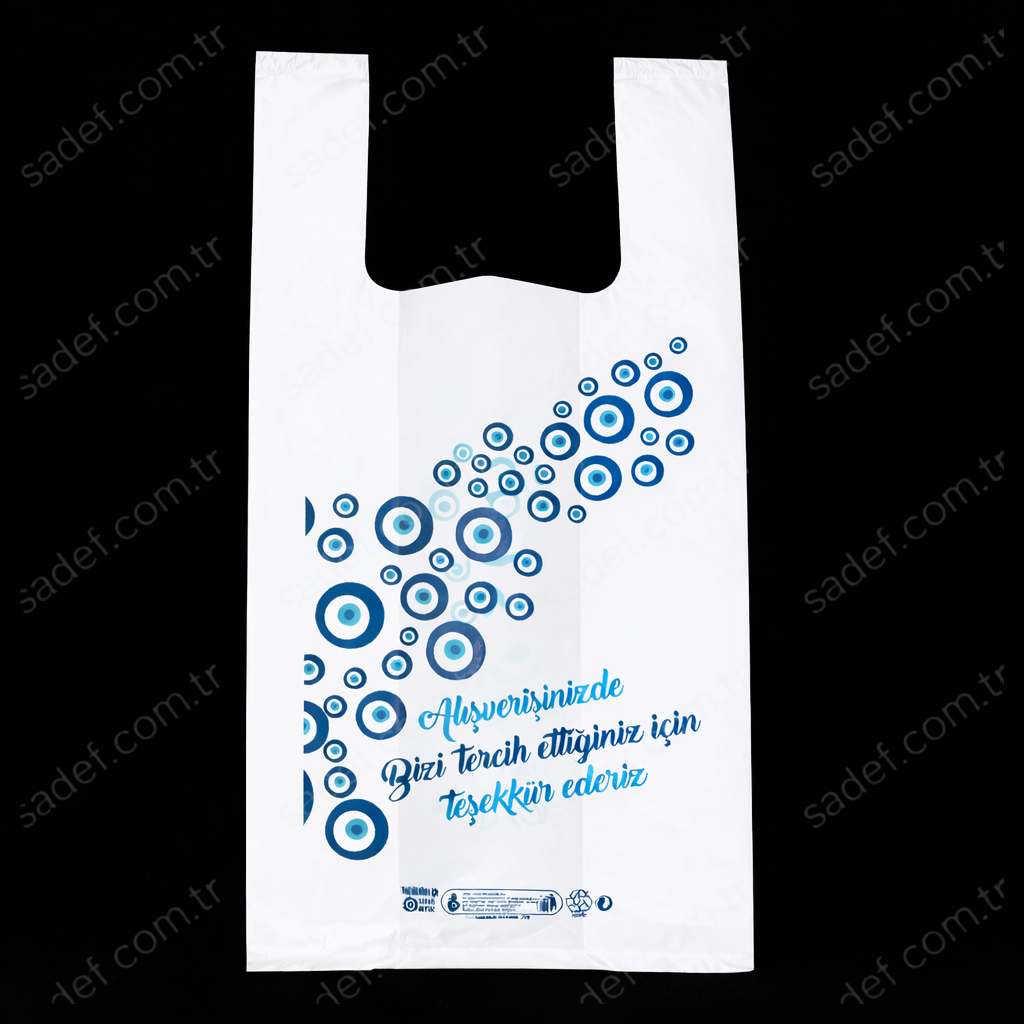BASKILI RULO POŞET ( 29X54 CM BÜYÜK BOY ) 100X10 AD 6 KG ( NAZAR )