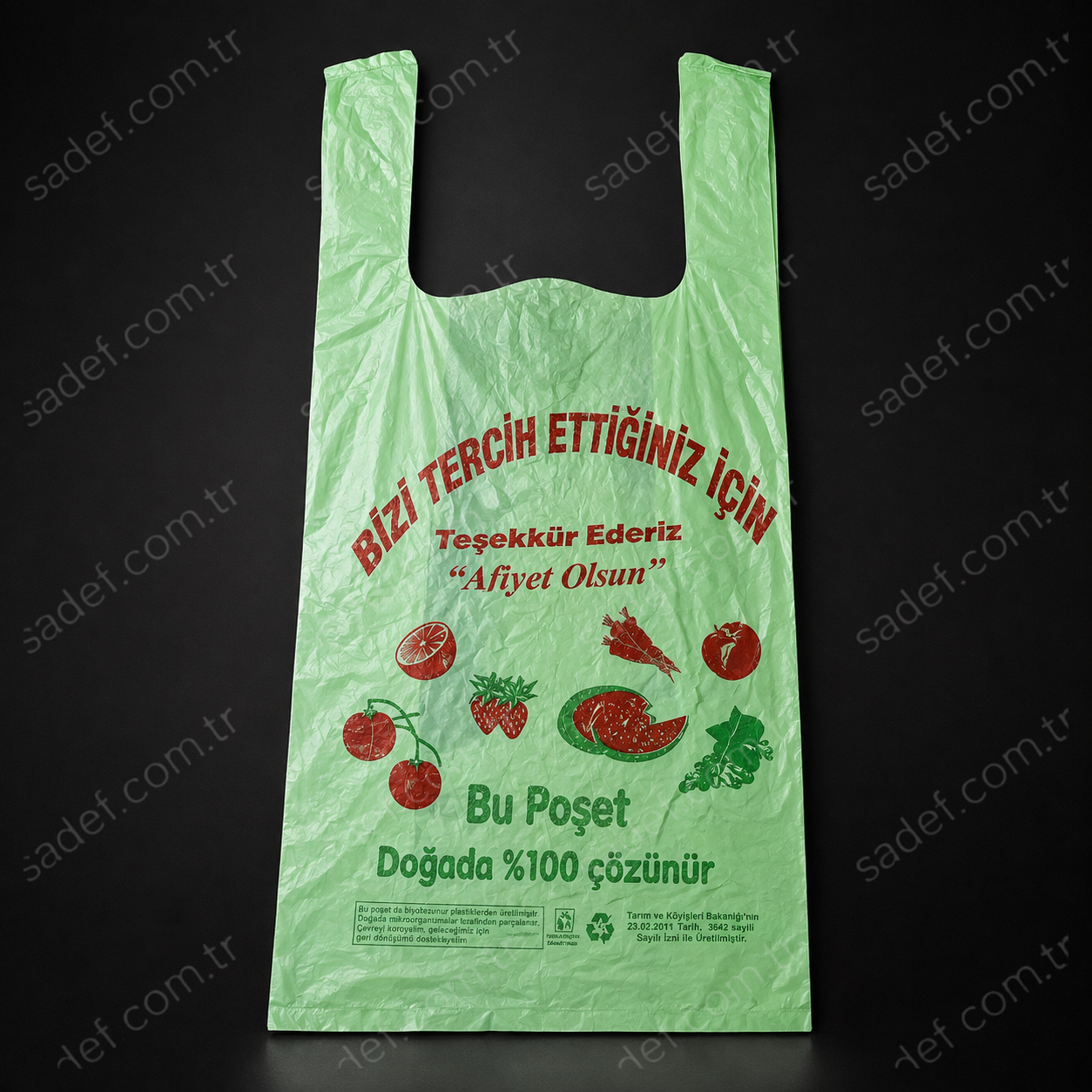 KARPUZ BASKILI RULO POŞET ( 25X50 CM KARPUZ BOY ) 200X10 AD 8,5 KG