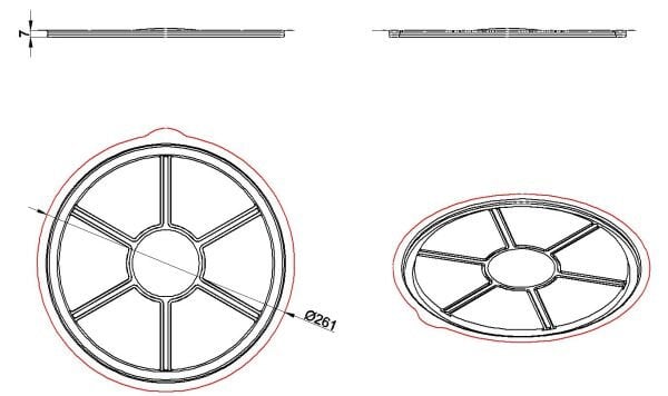L-455 LİMERA YUVARLAK 7 BÖLMELİ KAPAK 19,5 GR 400 ADET