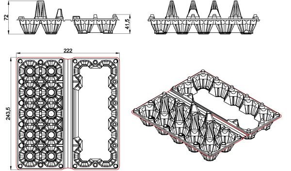 L-710 LİMERA YUMURTA VİYÖLÜ 10 LU 23 GR 400 ADET
