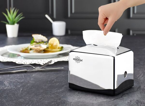 RULOPAK TEKÇEK MİNİ PEÇETE DİSPENSERİ (KROM)
