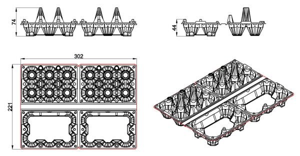 L-712 LİMERA YUMURTA VİYÖLÜ 12 Lİ 32 GR 400 ADET
