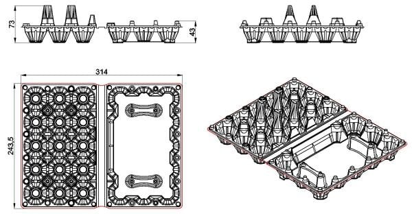 L-715 LİMERA YUMURTA VİYÖLÜ 15 Lİ 35 GR 400 ADET