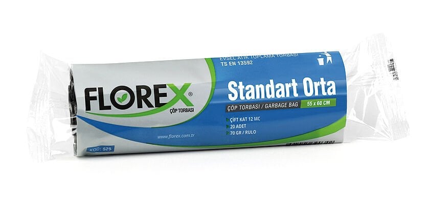 525 STD ORTA ÇÖP POŞET 80 GR 20X50 AD 4 KG 13 MC SİYAH