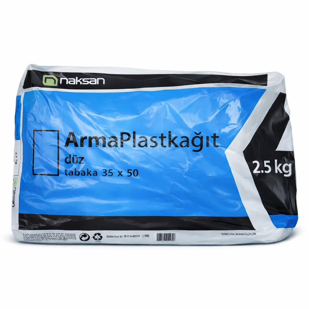 PLAST KAĞIT DÜZ 35X50 CM ŞEFFAF 25 KG