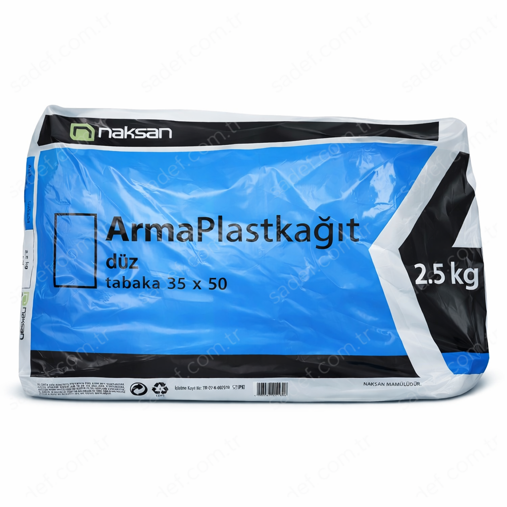 PLAST KAĞIT DÜZ 35X50 CM ŞEFFAF 25 KG