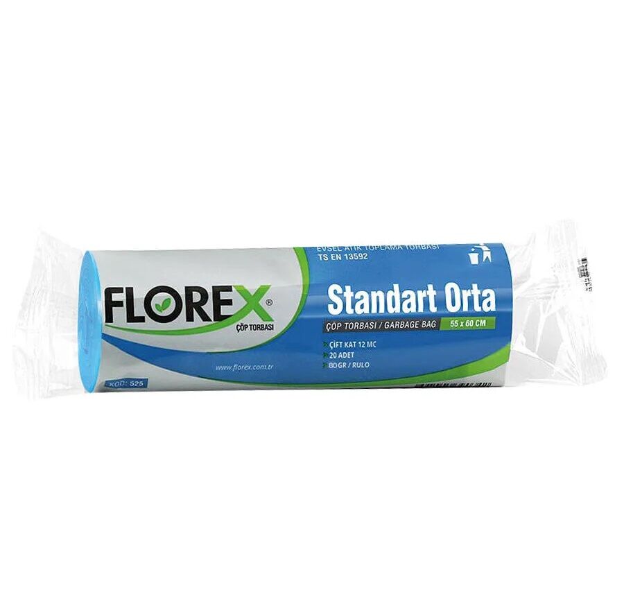 525 MAVİ STD ORTA ÇÖP POŞET 80 GR 20X50 AD 4 KG 13 MC