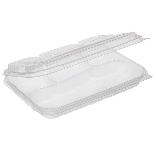 ÖZGE 4 BÖLMELİ KENDİNDEN KAPAKLI KEBAP KAP 56 GR 75 ADET