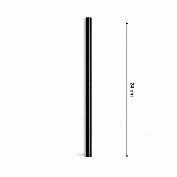 ( SİYAH ) JELATİNLİ FROZEN PİPET 24 CM 100 AD