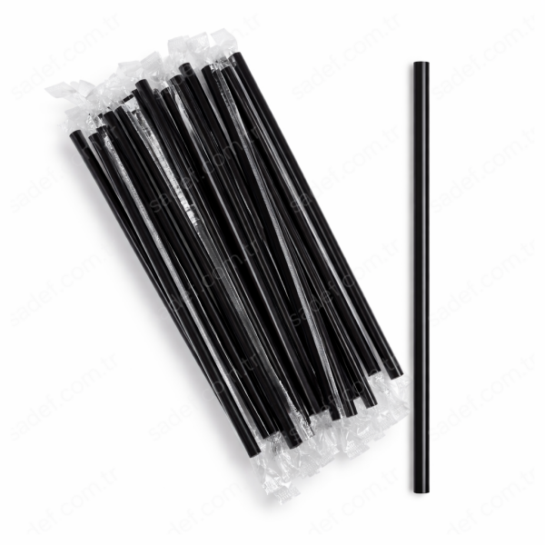 ( SİYAH ) JELATİNLİ FROZEN PİPET 24 CM 100 AD X 50 PAKET