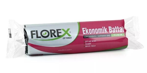 522 EKO BATTAL ÇÖP POŞET 300 GR 10X20 AD 6 KG 48 MC SİYAH