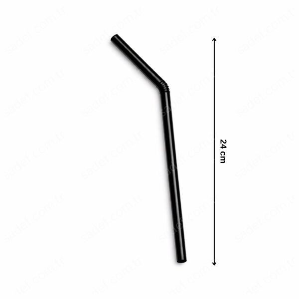 ( SİYAH ) JELATİNLİ KÖRÜKLÜ FROZEN PİPET 24 CM 100 AD