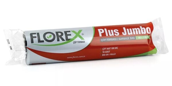 517 PLUS JUMBO ÇÖP POŞET 800 GR 10X10 AD 8 KG 99 MC SİYAH