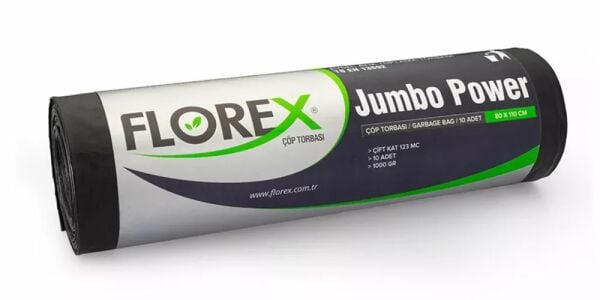 549 POWER JUMBO ÇÖP POŞET 1000 GR 10X10 AD 10 KG 123 MC SİYAH
