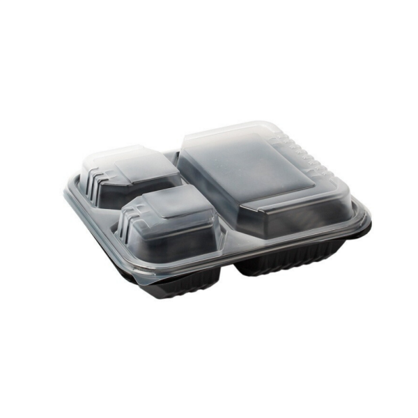 KAPAK ÜÇ BÖLMELİ MICROWAVE  18 GR ŞEFFAF ELTRON 300 ADET