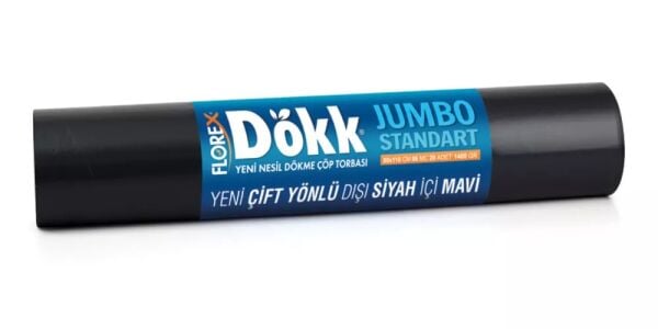 518 DÖKK STD JUMBO ÇÖP POŞET 1400 GR 20X9 AD 12,6 KG 86 MC SİYAH