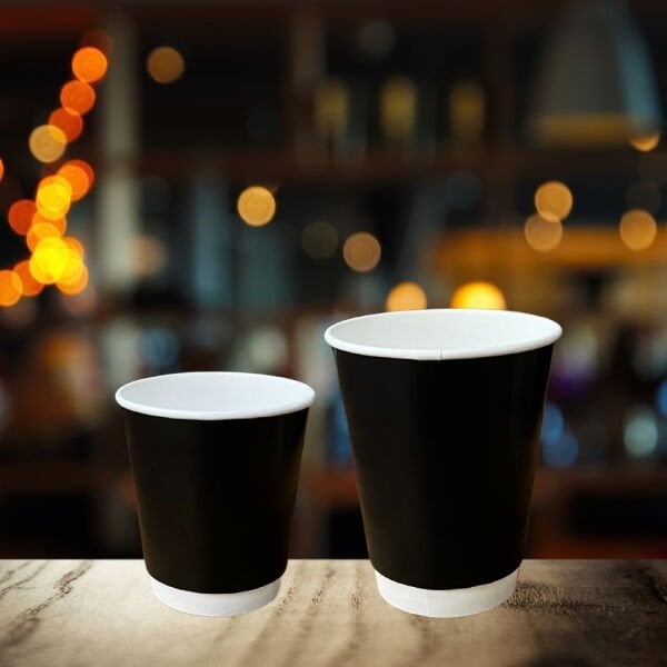 SİYAH DOUBLE WALL ARNES 14 OZ BASKISIZ KARTON BARDAK SICAK 500 ADET