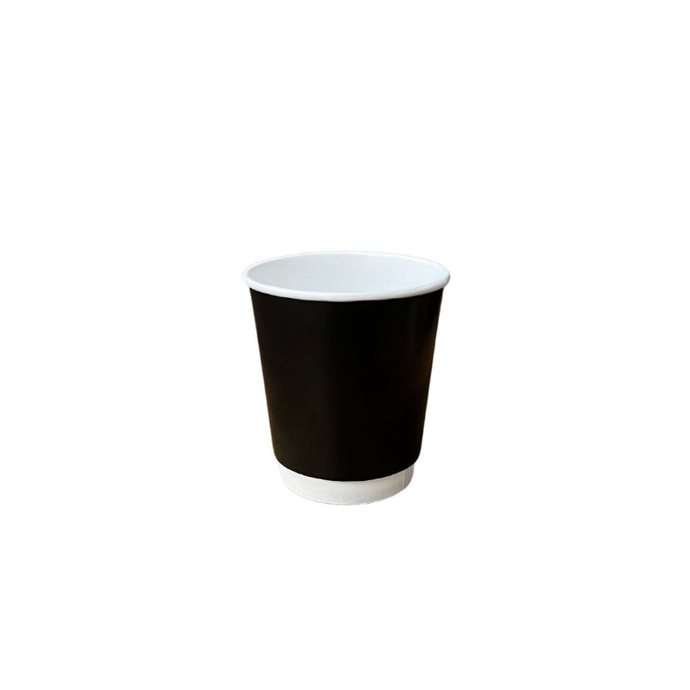 SİYAH DOUBLE WALL 8 OZ BASKISIZ KARTON BARDAK SICAK 500 ADET