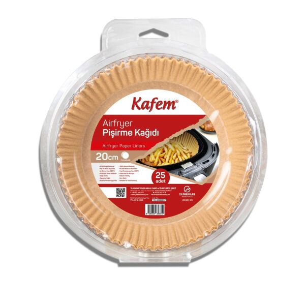20 CM YUVARLAK AIRFREY KAĞIDI 25 ADET X 20 PAKET