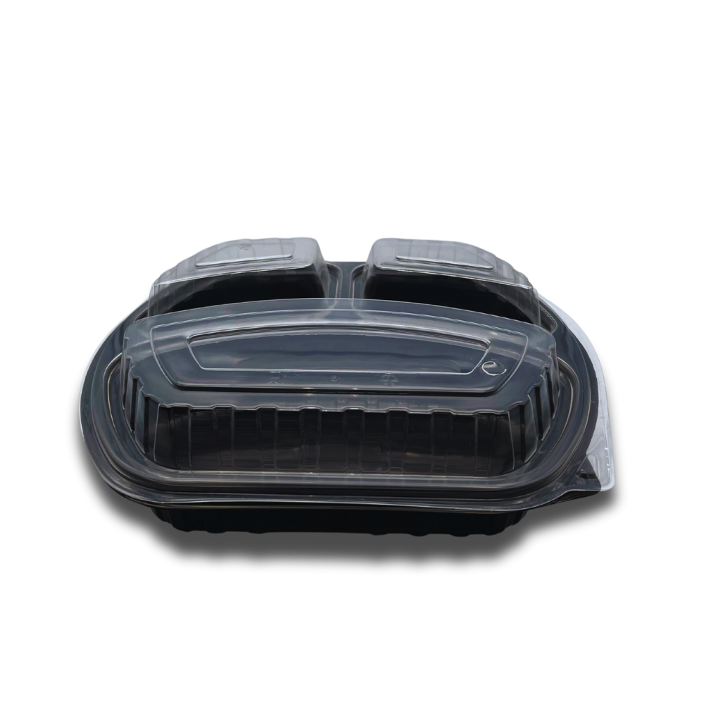 3 BÖLMELİ GIDA KABI SET MEYPAK ( SICAĞA DAYANIKLI ) 200 ADET